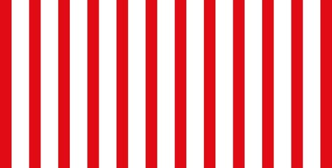 Fototapeta premium Red checked tablecloth view from top. Stripe pattern lines light red white color background. Red and white stripes pattern. Christmas concept.