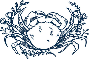 Zodiac Hand Drawn Symbol Art Emblem Illustration