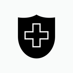 Health Insurance Icon - Vector, Sign and Symbol for Design, Presentation, Website or Apps Elements. 