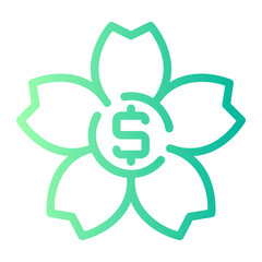 blossom gradient icon