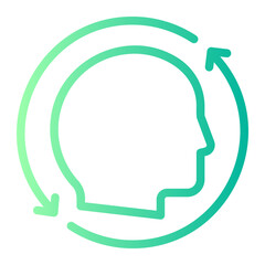 brain gradient icon