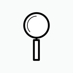 Magnifier Icon - Vector, Search Sign, Symbol to Find. Applied for Design, Presentation, Website or Apps Elements.