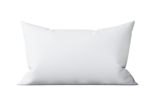 white pillow isolated on white