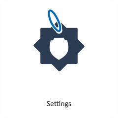 Settings and gear icon concept
