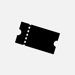 Ticket Icon. Entry Permissions, Access Symbols - Vector.