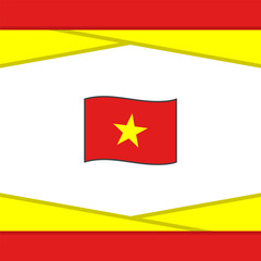 Vietnam Flag Abstract Background Design Template. Vietnam Independence Day Banner Social Media Post. Vietnam Vector
