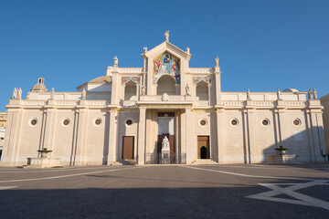 The Cathedral of Manfredonia, San Lorenzo Maiorano,  blue sky
