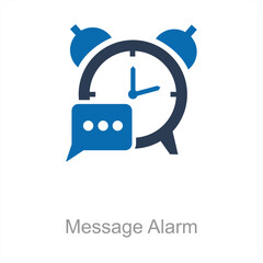 Message Alarm and alert icon concept