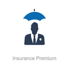 Insurance Premium and assurance icon concept
