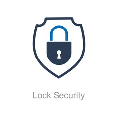 Lock Security and safety icon concept