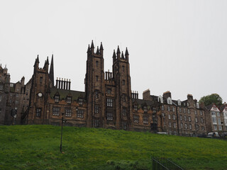 Mound hill in Edinburgh