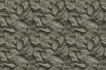 Seamless pattern of stylized bedrock texture