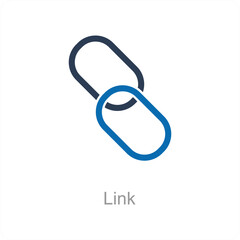 Link and chain icon concept