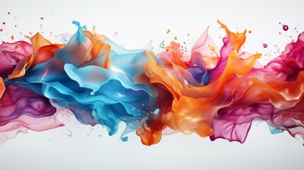Abstract colorful color drop on the water background