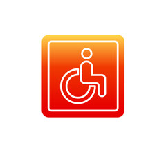 Disabled sign icon