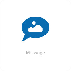Message and chat icon concept