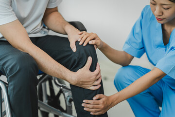 osteoarthritis physical therapist Therapy and help patient exercise and treat young athlete's...