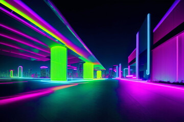 A beautiful modern Background. Modern Fusion, A Dynamic and Sophisticated Background. Copy space. Generative AI