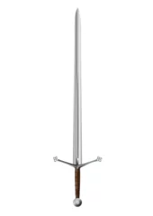 Fotobehang Claymore sword illustration isolated on white background. Scottish broadsword vector graphic illustration. Scottish longsword vector graphic symbol. © Till•Mayer