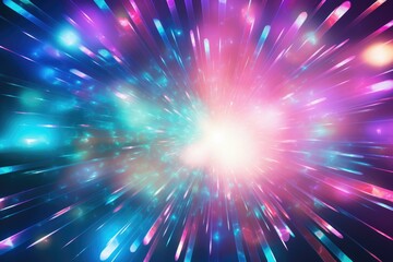 Fototapeta premium Sparkling colorful crystal spectrum flare background