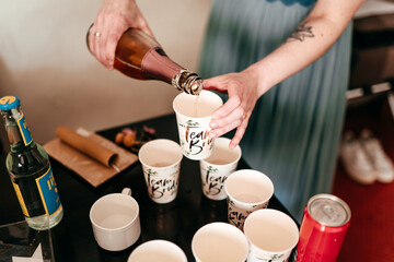 Team Bride Becher zum Anstossen