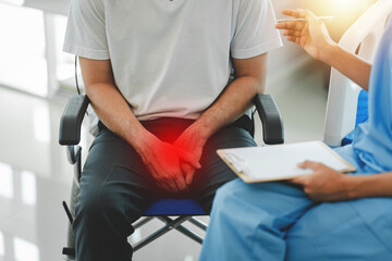 Doctors are providing counseling regarding prostate and venereal cancers that have been detected in...