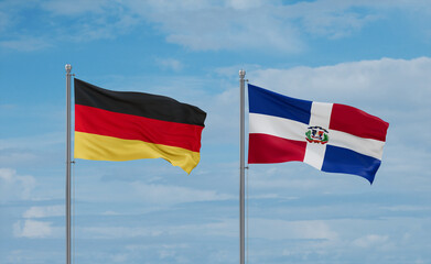 Belgium and Germany flags, country relationship concept