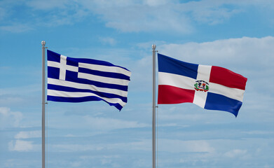 Belgium and Greece flags, country relationship concept
