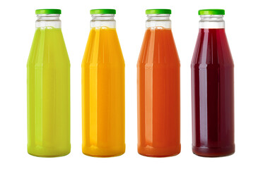 Set of  juice glass bottles