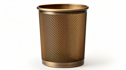 Classic mesh wastebasket. With clipping path