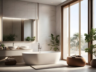 modern bathroom interior
