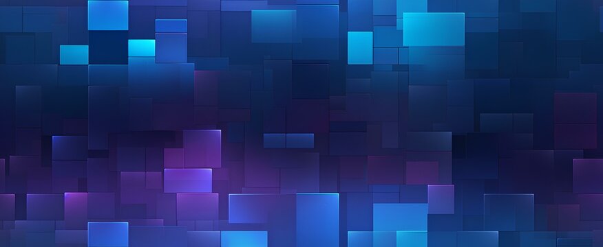a seamless high tech data related UI pattern using purple and blue and gradients. futuristic technology virtual reality background wallpaper. generative AI