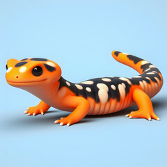 there is a small toy lizard that is sitting on a table Generative AI