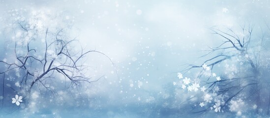 Fototapeta na wymiar Abstract artistic background with cool designs evoking wintry atmosphere for decoration