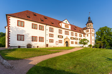 Fototapeta na wymiar Schloss Wilhelmsburg in Schmalkalden/Thüringen im Sommer