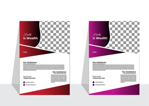 Corporate business flyer template vector template in A4 size and white background.