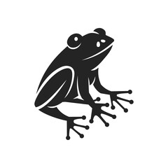frog logo template Isolated. Brand Identity. Icon Abstract Vector graphic