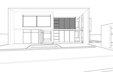 3d render of a house