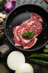 beef steak with vegetables