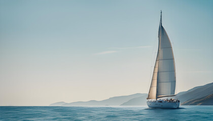 Fototapeta premium sailboat on the sea