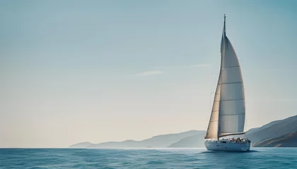 Rolgordijnen sailboat on the sea © PhotoPhreak