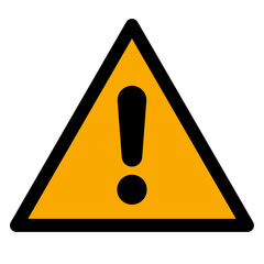 Vector graphic of ISO 7010 general warning sign