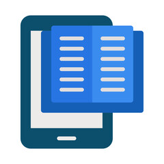 E-book flat icon