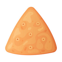 Crunchy Cracker Cookie as Dry Baked Flour Biscuit Vector Illustration