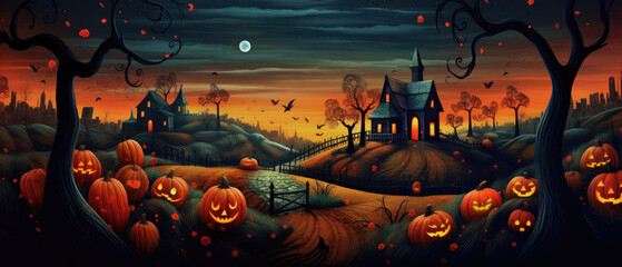 Scary Halloween background