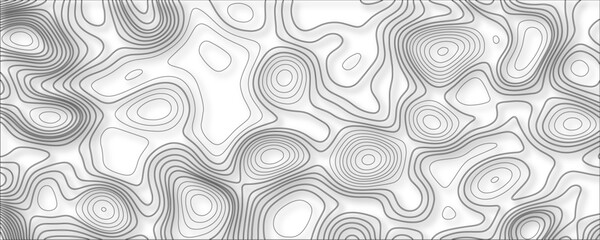 isolines vector illustration ocean topographic line map with curvy wave. Cartography texture abstract banner use Abstract topographic contours map background. Vector geography contour map background.