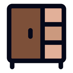Closet filled line icon