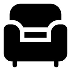 Sofa glyph icon