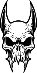 skull bat cartoon