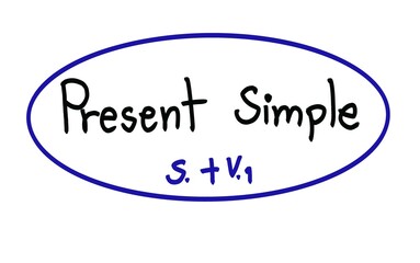 Handwritten text of words 